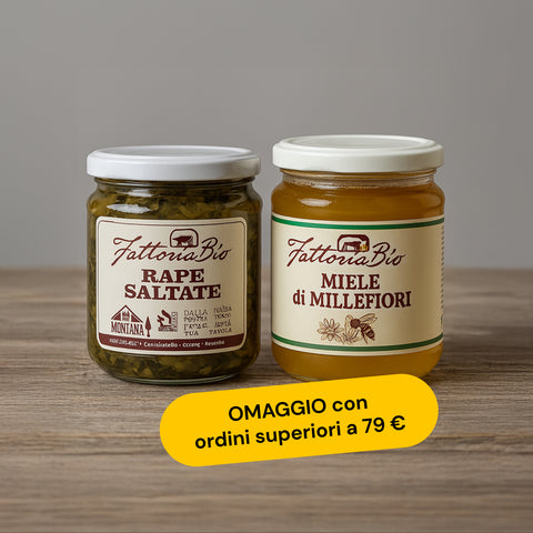 Rape saltate & Miele millefiori artigianale
