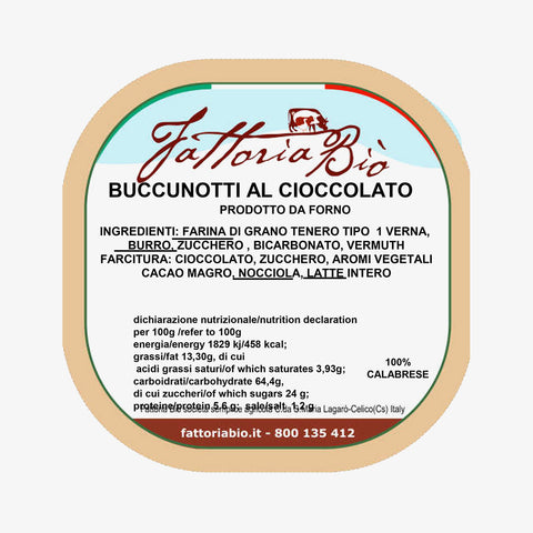 Buccunotti calabresi al cioccolato