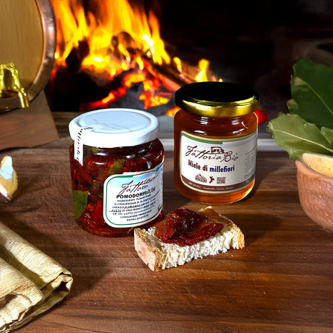 Miele millefiori + Pomodori secchi sott'olio