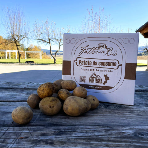 Patate di montagna Fattoria Biò - 8 Kg - Varietà a pasta gialla