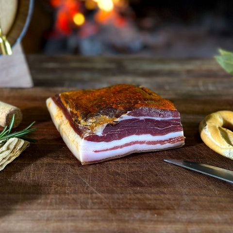 Pancetta calabrese artigianale Bio di suino nero