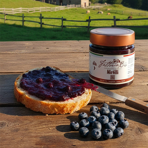 🫐 Confettura extra di Mirtilli biologici della Sila - 250 g
