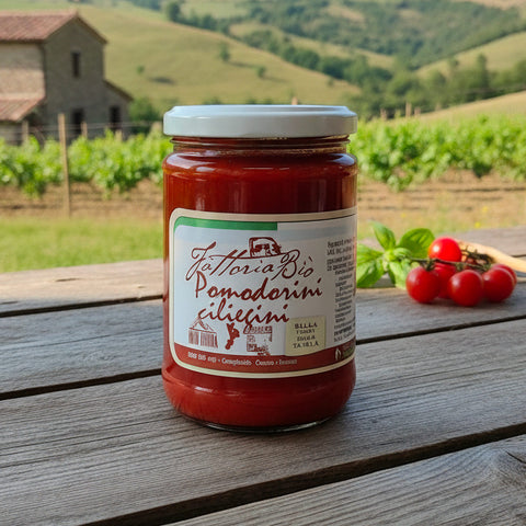 🍅 Pomodorini ciliegino in salsa – 380 g