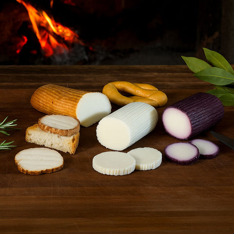 Tris di Ricotte Stagionate Artigianali – Classica, al Vino, Affumicata